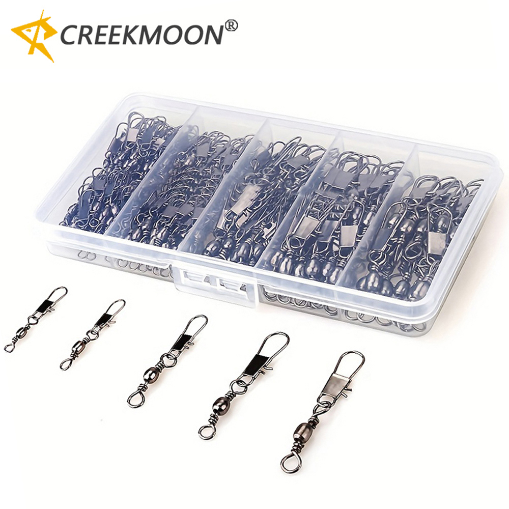 Fishing Equipment Cheap - 100Pcs/Lot 4#6#8#10#12# Swivels Mix Fishing Connector