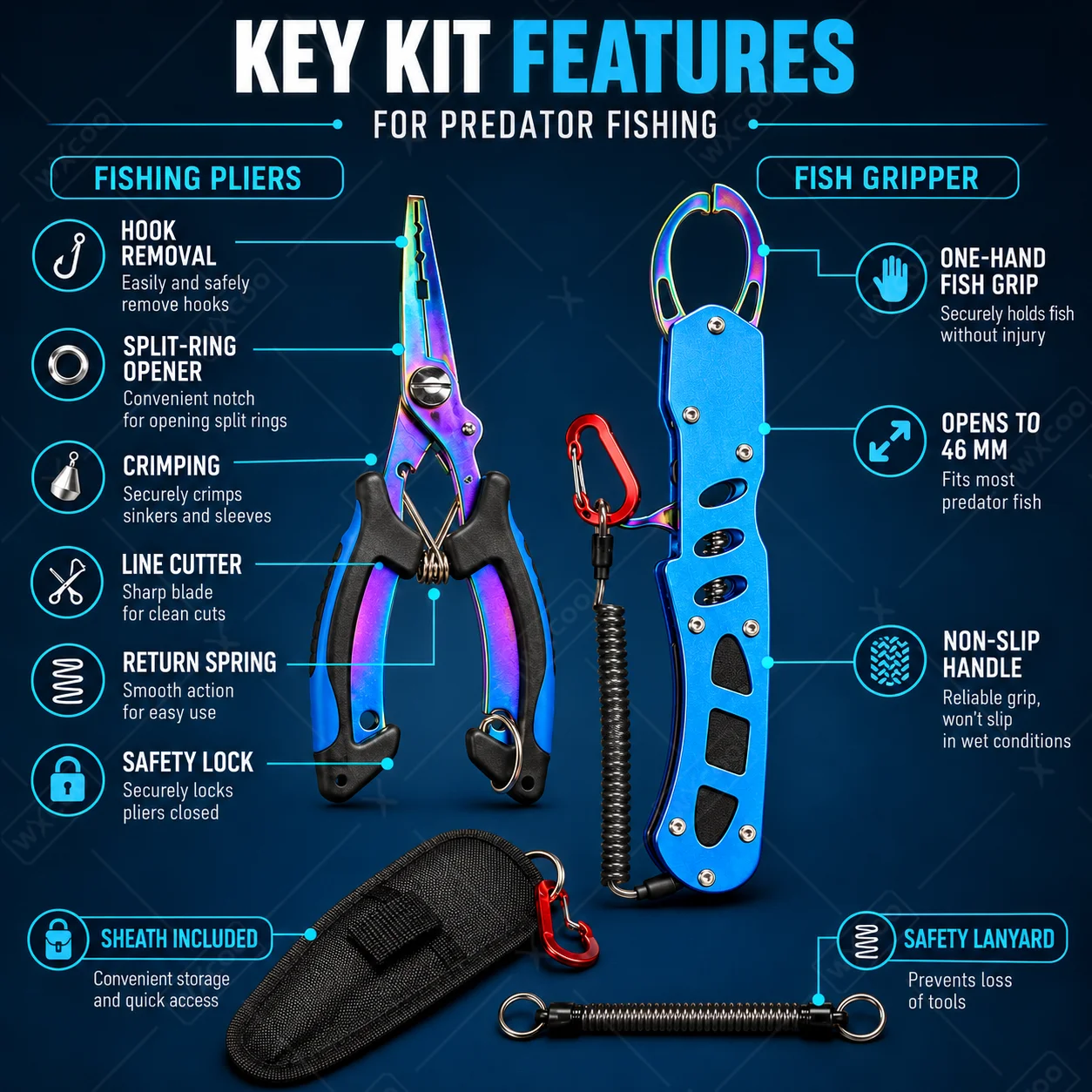Blue Titanium Coated Saltwater - Fishing Equipment Cheap review and price