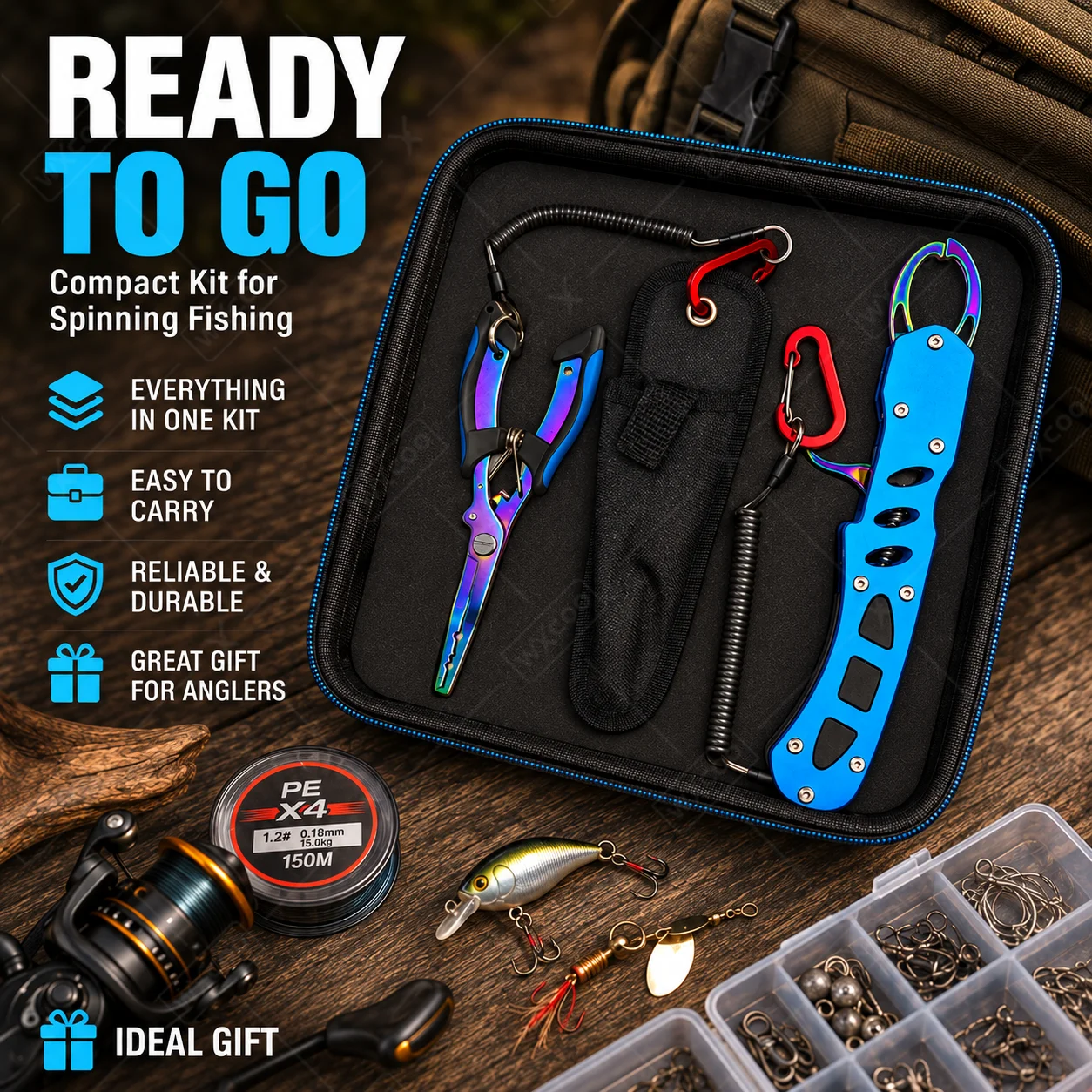 Blue Titanium Coated Saltwater - Fishing Equipment Cheap review and price
