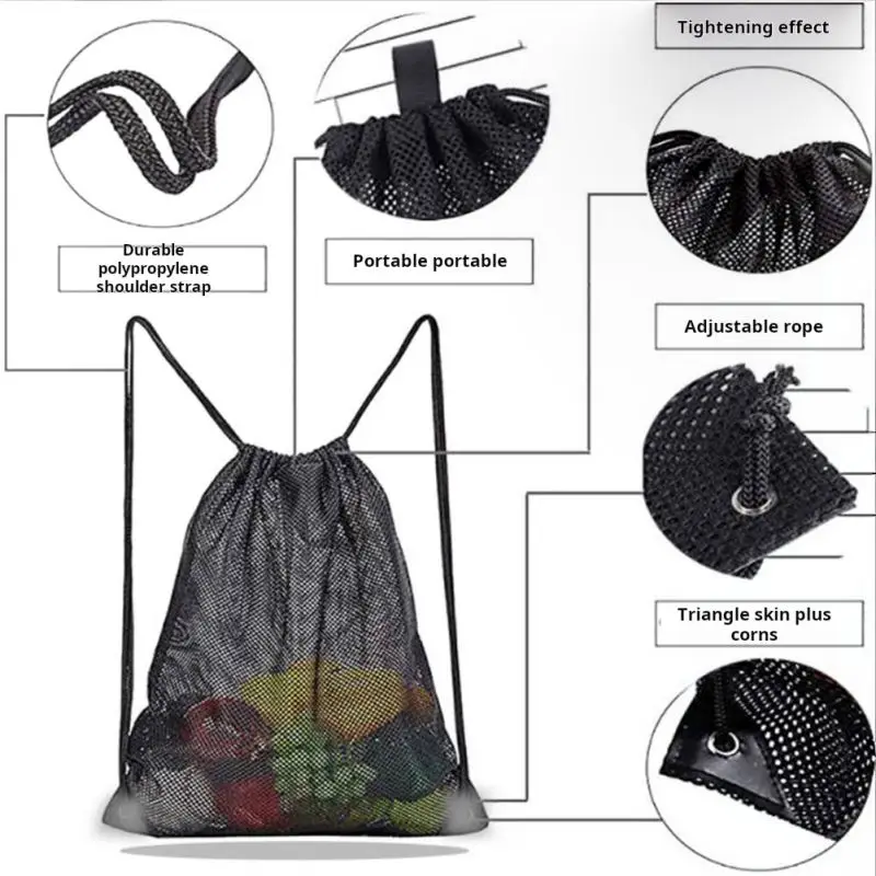Mesh backpack with rope, quick - Fishing Equipment Bag review and price