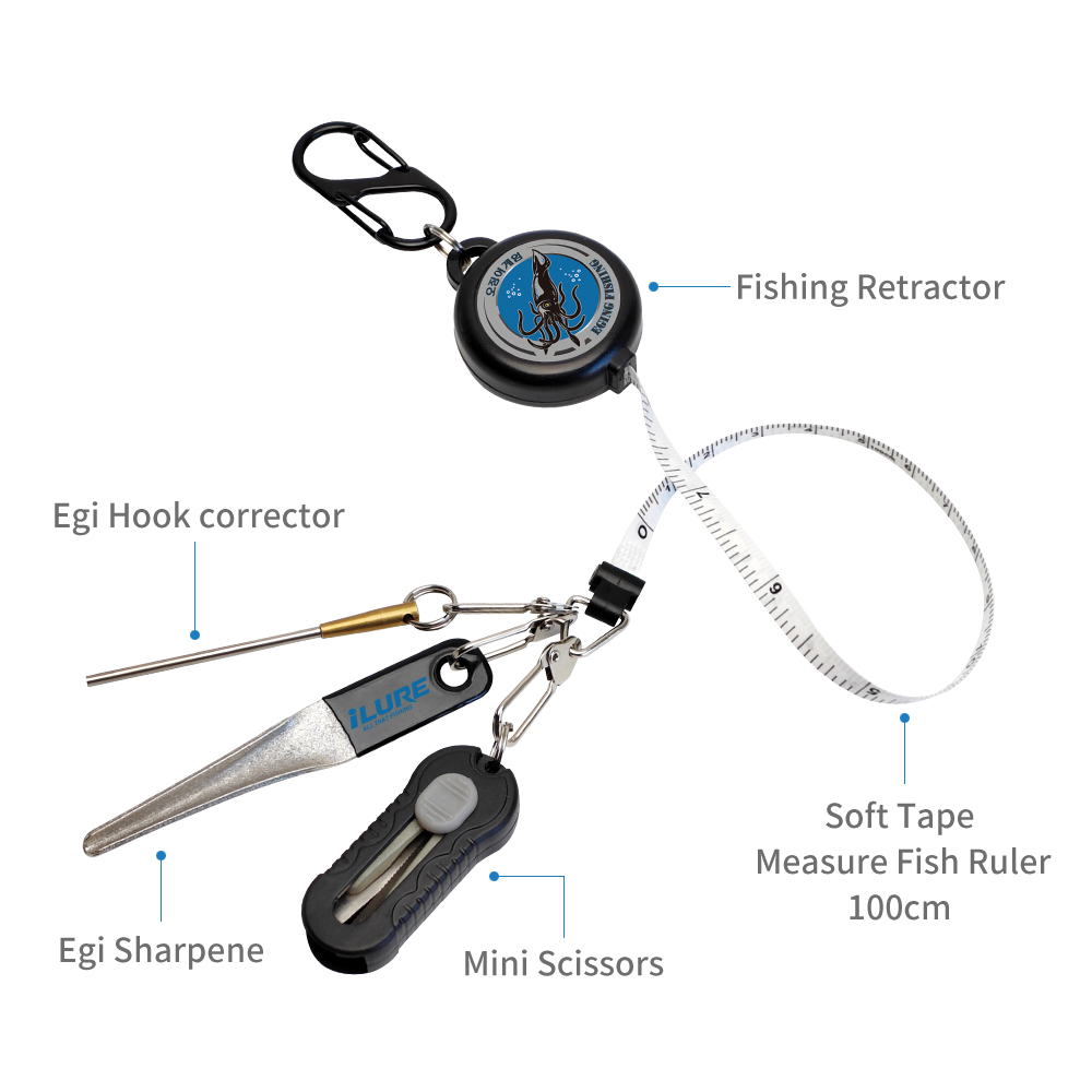 4in1 Eging Fishing Kit Retract - Fishing Equipment Cheap review and price